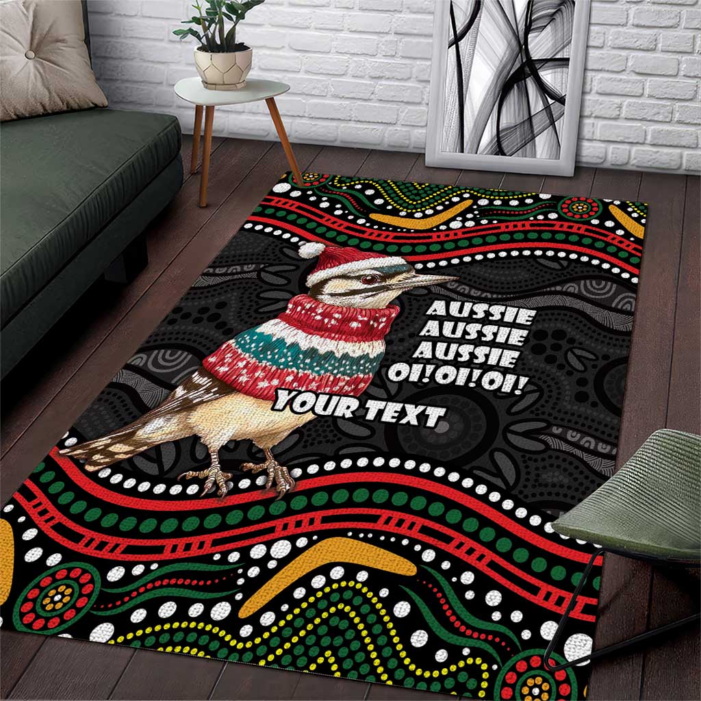 Personalised Australian Woodpecker Christmas Area Rug - Aussie Hoodie