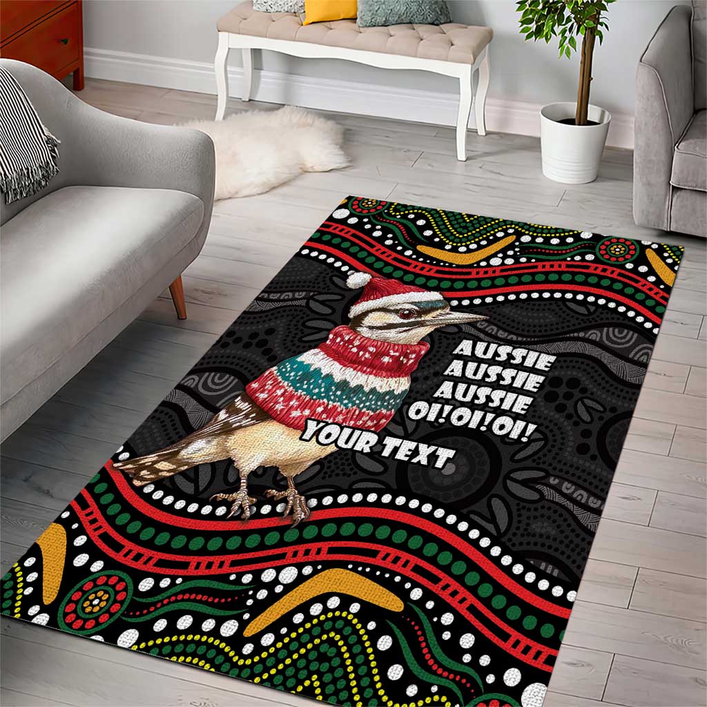 Personalised Australian Woodpecker Christmas Area Rug - Aussie Hoodie
