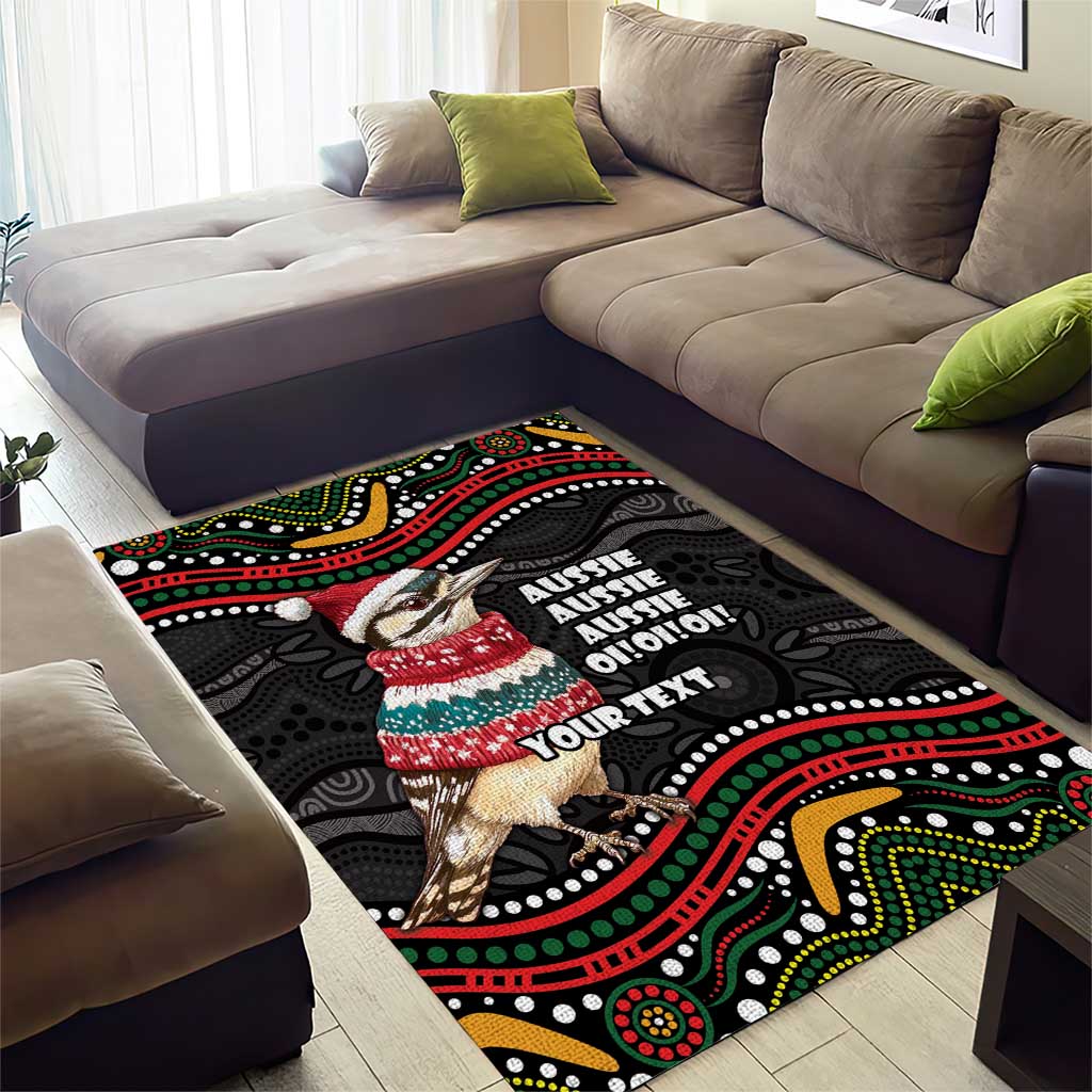 Personalised Australian Woodpecker Christmas Area Rug - Aussie Hoodie