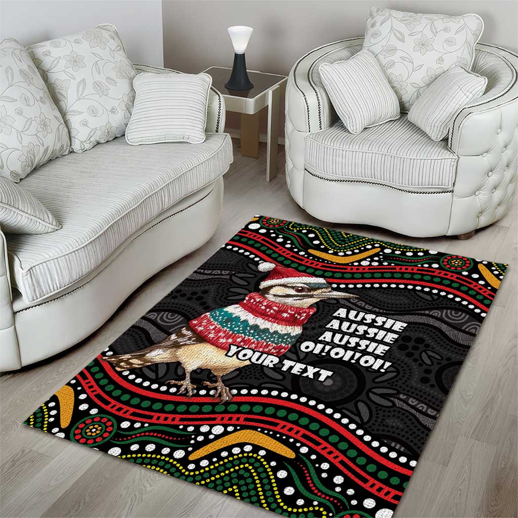 Personalised Australian Woodpecker Christmas Area Rug - Aussie Hoodie