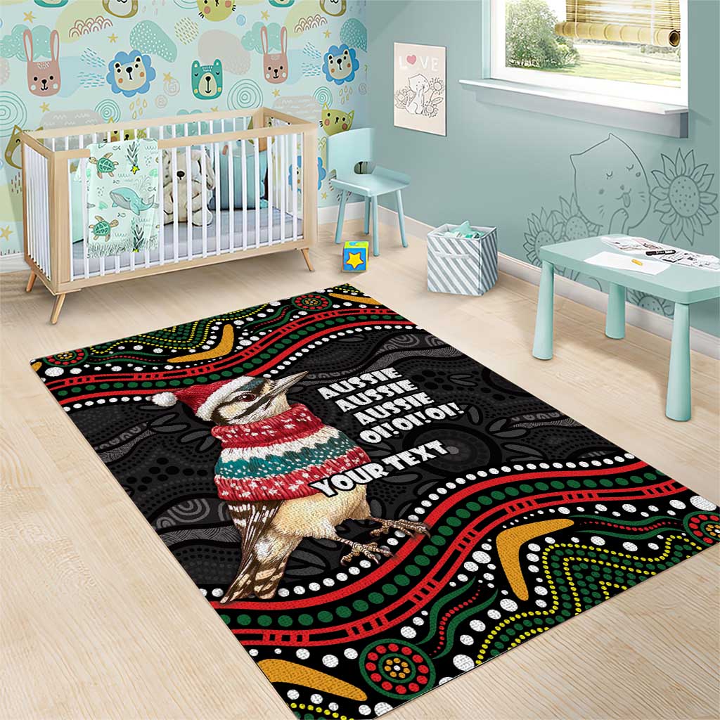 Personalised Australian Woodpecker Christmas Area Rug - Aussie Hoodie