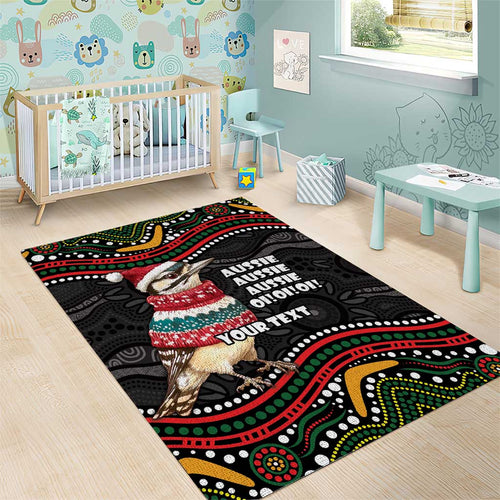 Personalised Australian Woodpecker Christmas Area Rug - Aussie Hoodie