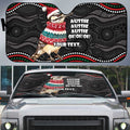Personalised Australian Woodpecker Christmas Auto Sun Shade - Aussie Hoodie