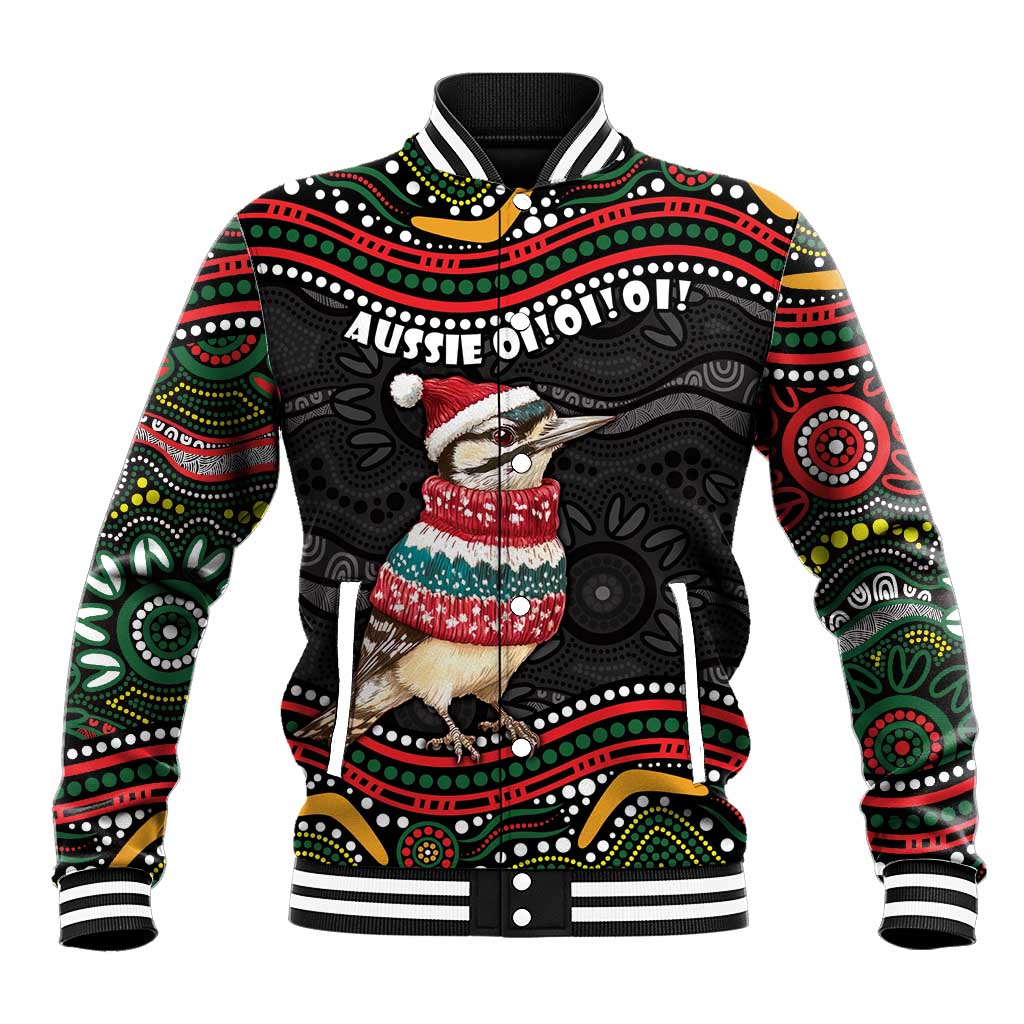 Personalised Australian Woodpecker Christmas Baseball Jacket - Aussie Hoodie