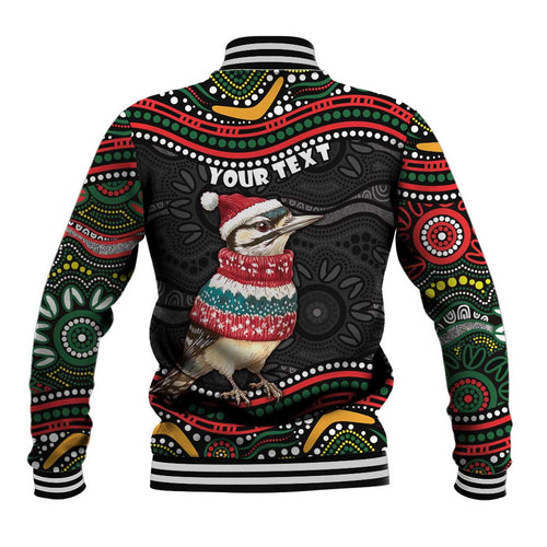 Personalised Australian Woodpecker Christmas Baseball Jacket - Aussie Hoodie