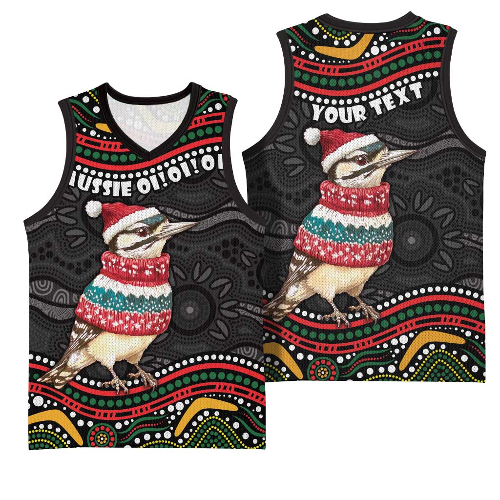 Personalised Australian Woodpecker Christmas Basketball Jersey - Aussie Hoodie