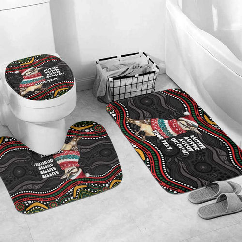 Personalised Australian Woodpecker Christmas Bathroom Set - Aussie Hoodie