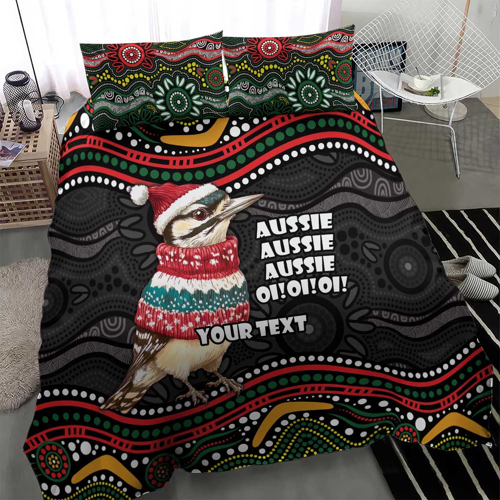 Personalised Australian Woodpecker Christmas Bedding Set - Aussie Hoodie