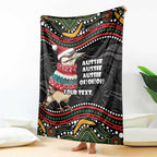 Personalised Australian Woodpecker Christmas Blanket - Aussie Hoodie