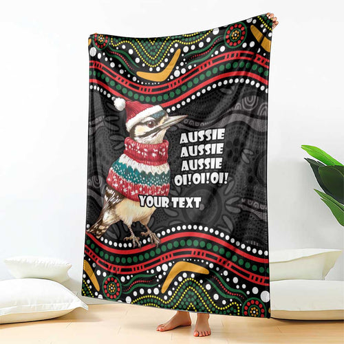 Personalised Australian Woodpecker Christmas Blanket - Aussie Hoodie