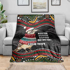Personalised Australian Woodpecker Christmas Blanket - Aussie Hoodie
