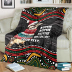 Personalised Australian Woodpecker Christmas Blanket - Aussie Hoodie