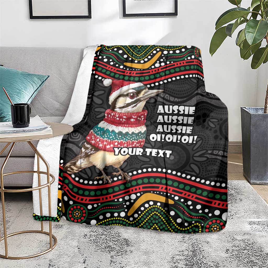 Personalised Australian Woodpecker Christmas Blanket - Aussie Hoodie