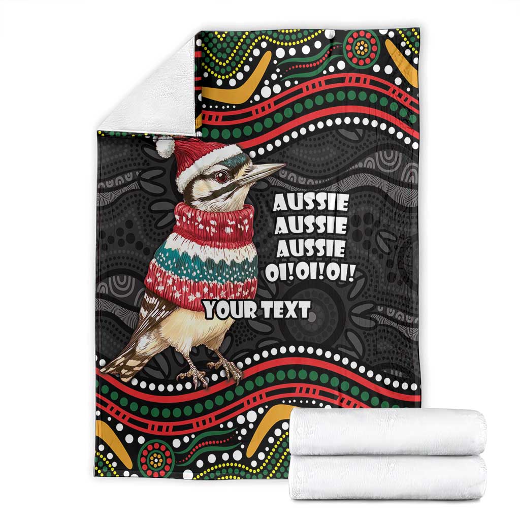 Personalised Australian Woodpecker Christmas Blanket - Aussie Hoodie