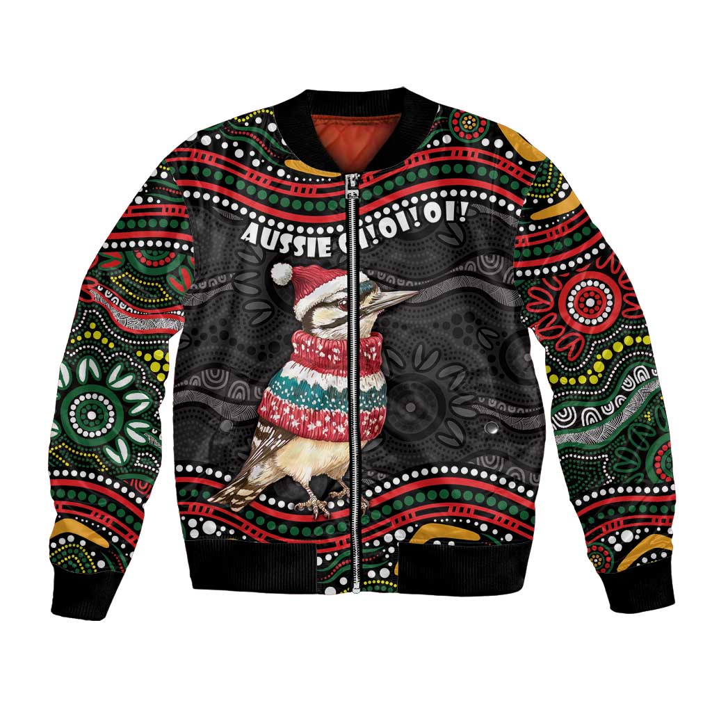 Personalised Australian Woodpecker Christmas Bomber Jacket - Aussie Hoodie