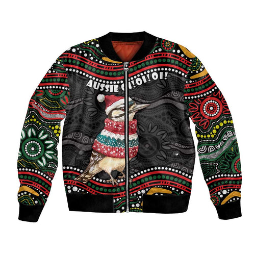 Personalised Australian Woodpecker Christmas Bomber Jacket - Aussie Hoodie