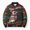 Personalised Australian Woodpecker Christmas Bomber Puffer Jacket - Aussie Hoodie