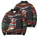 Personalised Australian Woodpecker Christmas Bomber Puffer Jacket - Aussie Hoodie