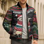 Personalised Australian Woodpecker Christmas Bomber Puffer Jacket - Aussie Hoodie