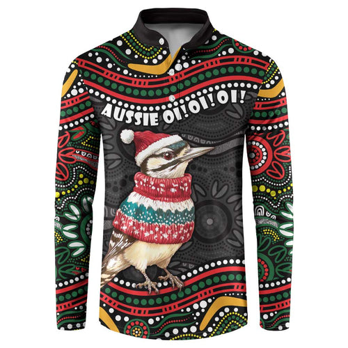 Personalised Australian Woodpecker Christmas Button Sweatshirt - Aussie Hoodie