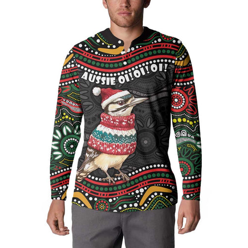 Personalised Australian Woodpecker Christmas Button Sweatshirt - Aussie Hoodie