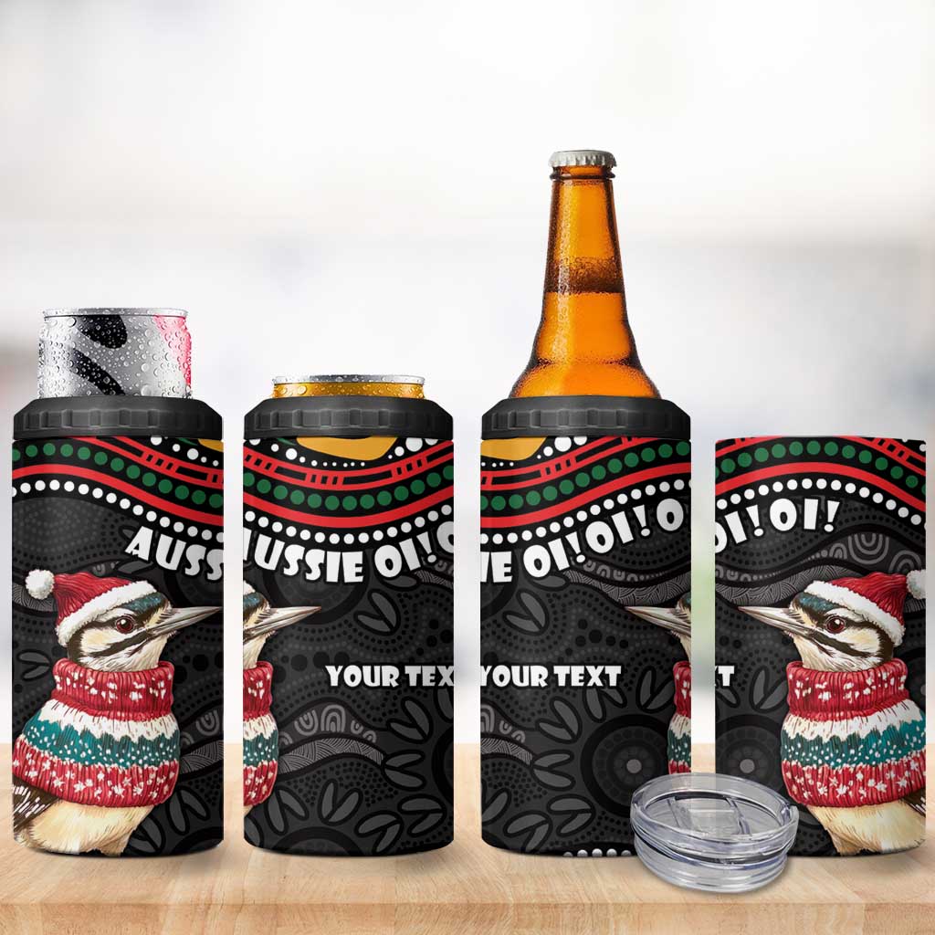 Personalised Australian Woodpecker Christmas 4 in 1 Can Cooler Tumbler - Aussie Hoodie