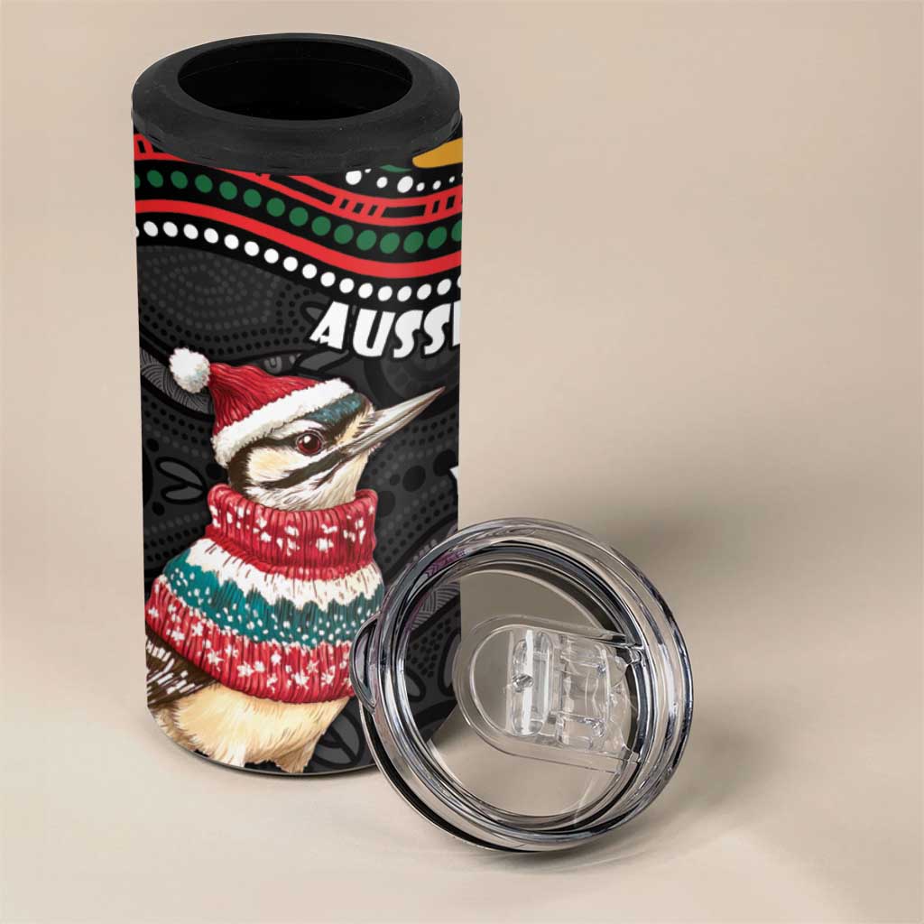 Personalised Australian Woodpecker Christmas 4 in 1 Can Cooler Tumbler - Aussie Hoodie