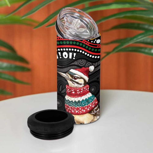 Personalised Australian Woodpecker Christmas 4 in 1 Can Cooler Tumbler - Aussie Hoodie
