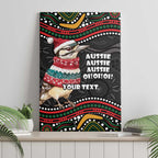 Personalised Australian Woodpecker Christmas Canvas Wall Art - Aussie Hoodie