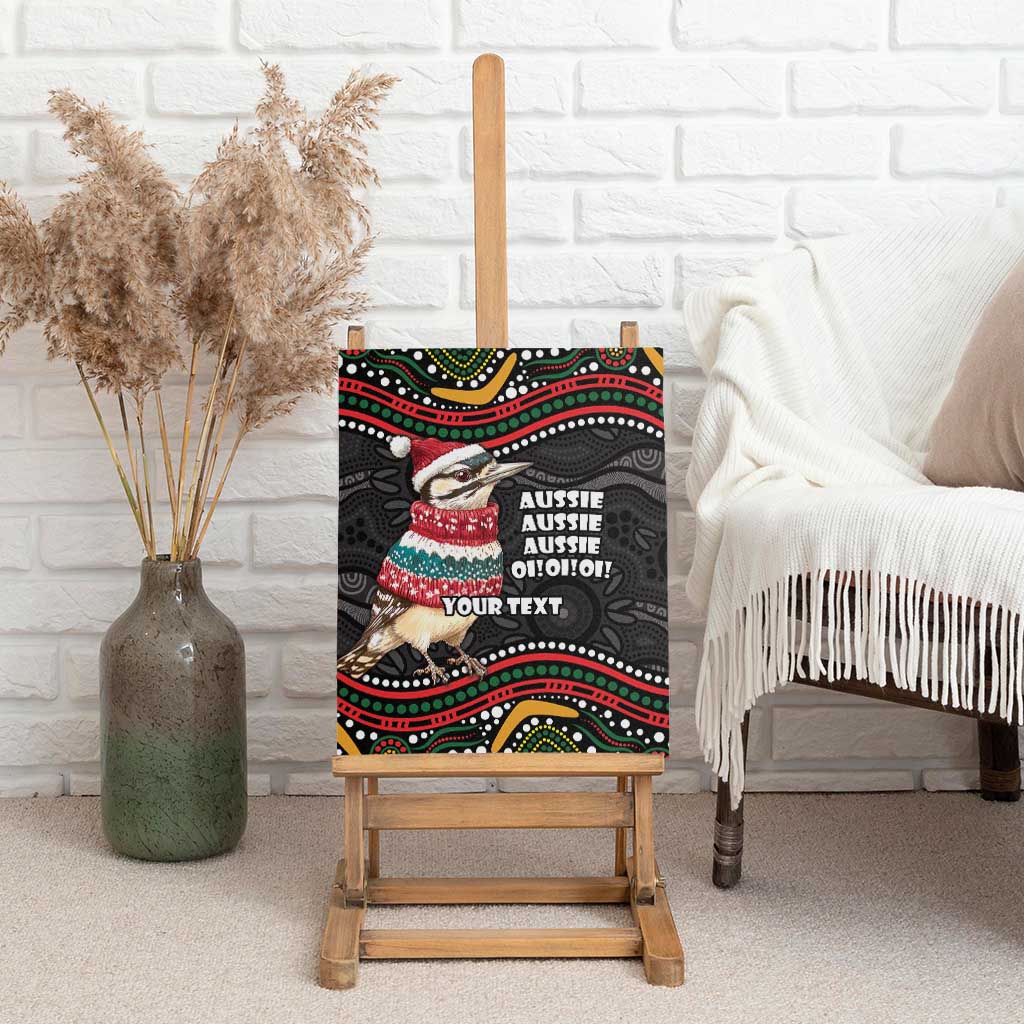 Personalised Australian Woodpecker Christmas Canvas Wall Art - Aussie Hoodie