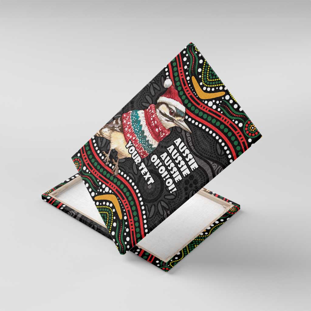Personalised Australian Woodpecker Christmas Canvas Wall Art - Aussie Hoodie