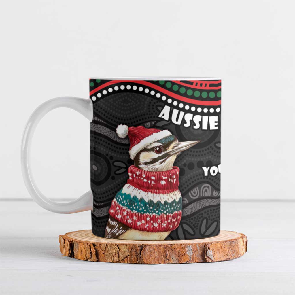 Personalised Australian Woodpecker Christmas Ceramic Mug - Aussie Hoodie