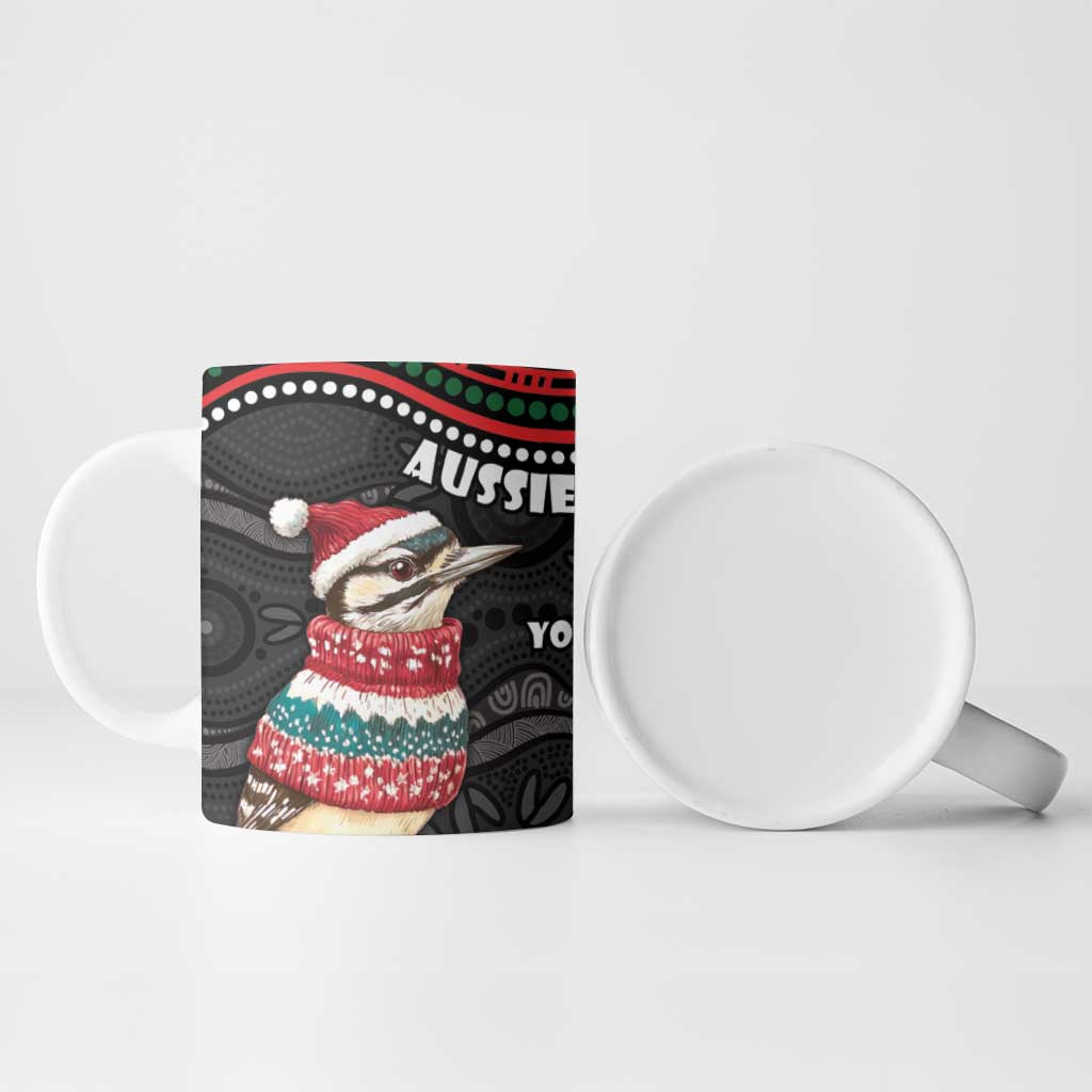 Personalised Australian Woodpecker Christmas Ceramic Mug - Aussie Hoodie