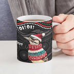 Personalised Australian Woodpecker Christmas Ceramic Mug - Aussie Hoodie