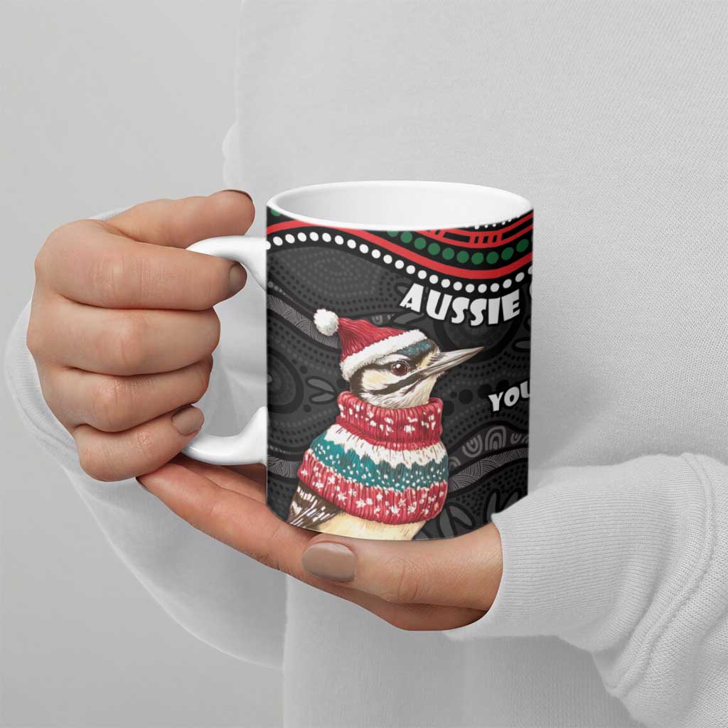 Personalised Australian Woodpecker Christmas Ceramic Mug - Aussie Hoodie