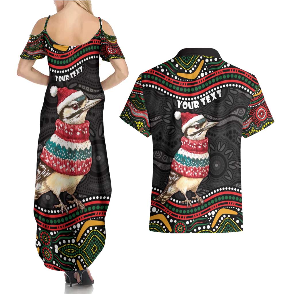 Personalised Australian Woodpecker Christmas Couples Matching Summer Maxi Dress and Hawaiian Shirt - Aussie Hoodie