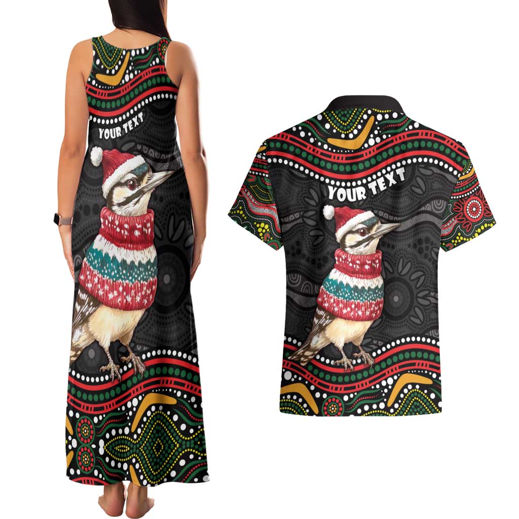 Personalised Australian Woodpecker Christmas Couples Matching Tank Maxi Dress and Hawaiian Shirt - Aussie Hoodie