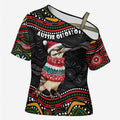Personalised Australian Woodpecker Christmas Cross Shoulder Shirt - Aussie Hoodie