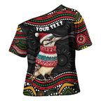 Personalised Australian Woodpecker Christmas Cross Shoulder Shirt - Aussie Hoodie