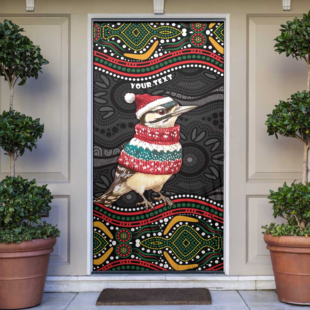 Personalised Australian Woodpecker Christmas Door Cover - Aussie Hoodie