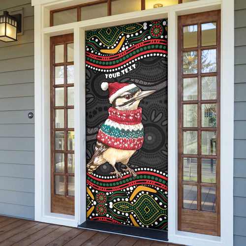Personalised Australian Woodpecker Christmas Door Cover - Aussie Hoodie