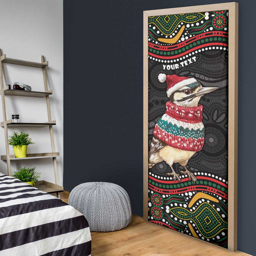 Personalised Australian Woodpecker Christmas Door Cover - Aussie Hoodie