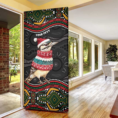 Personalised Australian Woodpecker Christmas Door Cover - Aussie Hoodie