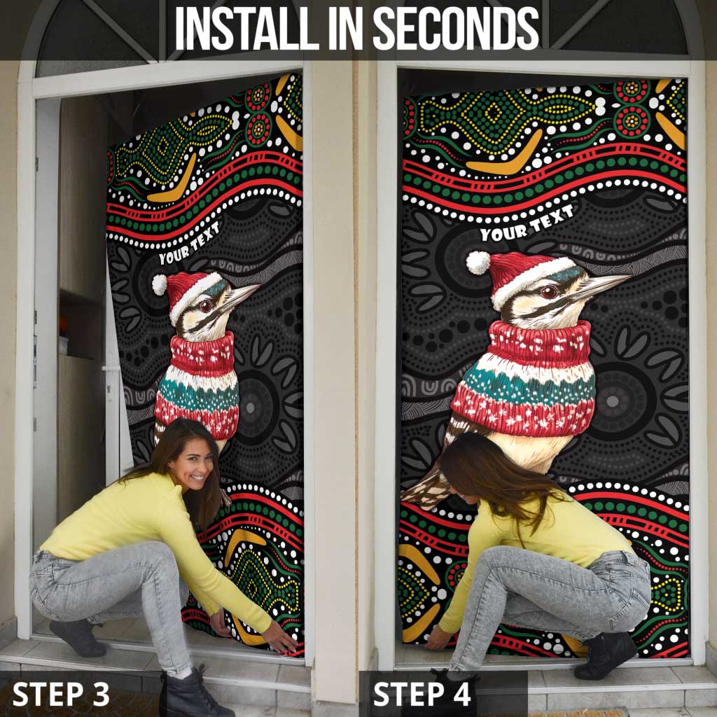 Personalised Australian Woodpecker Christmas Door Cover - Aussie Hoodie