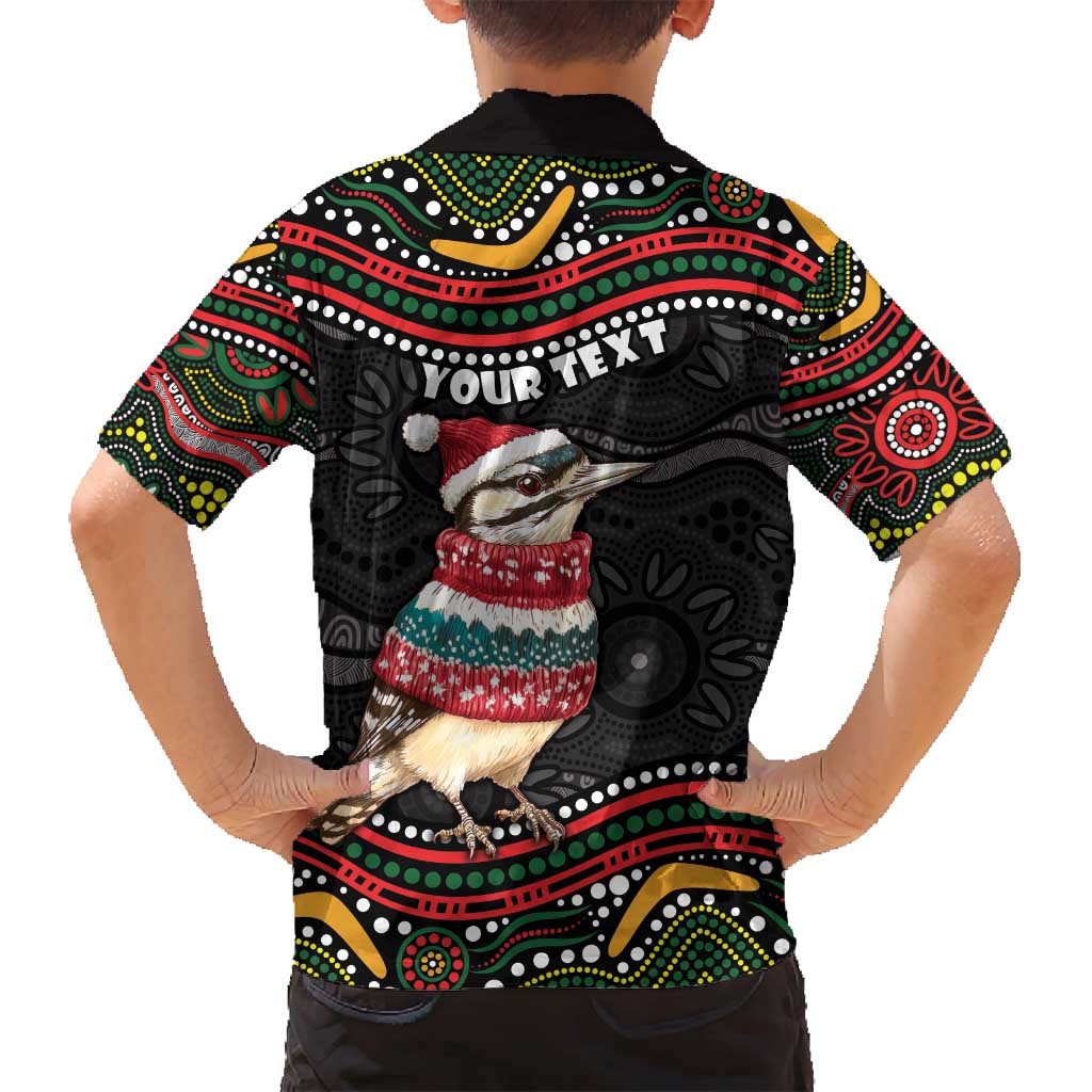 Personalised Australian Woodpecker Christmas Family Matching Long Sleeve Bodycon Dress and Hawaiian Shirt - Aussie Hoodie
