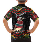 Personalised Australian Woodpecker Christmas Family Matching Mermaid Dress and Hawaiian Shirt - Aussie Hoodie