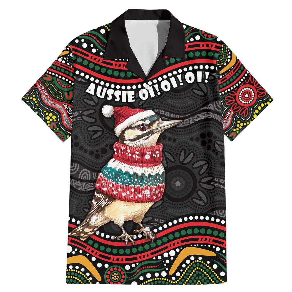 Personalised Australian Woodpecker Christmas Family Matching Mermaid Dress and Hawaiian Shirt - Aussie Hoodie