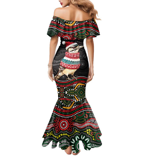 Personalised Australian Woodpecker Christmas Family Matching Mermaid Dress and Hawaiian Shirt - Aussie Hoodie
