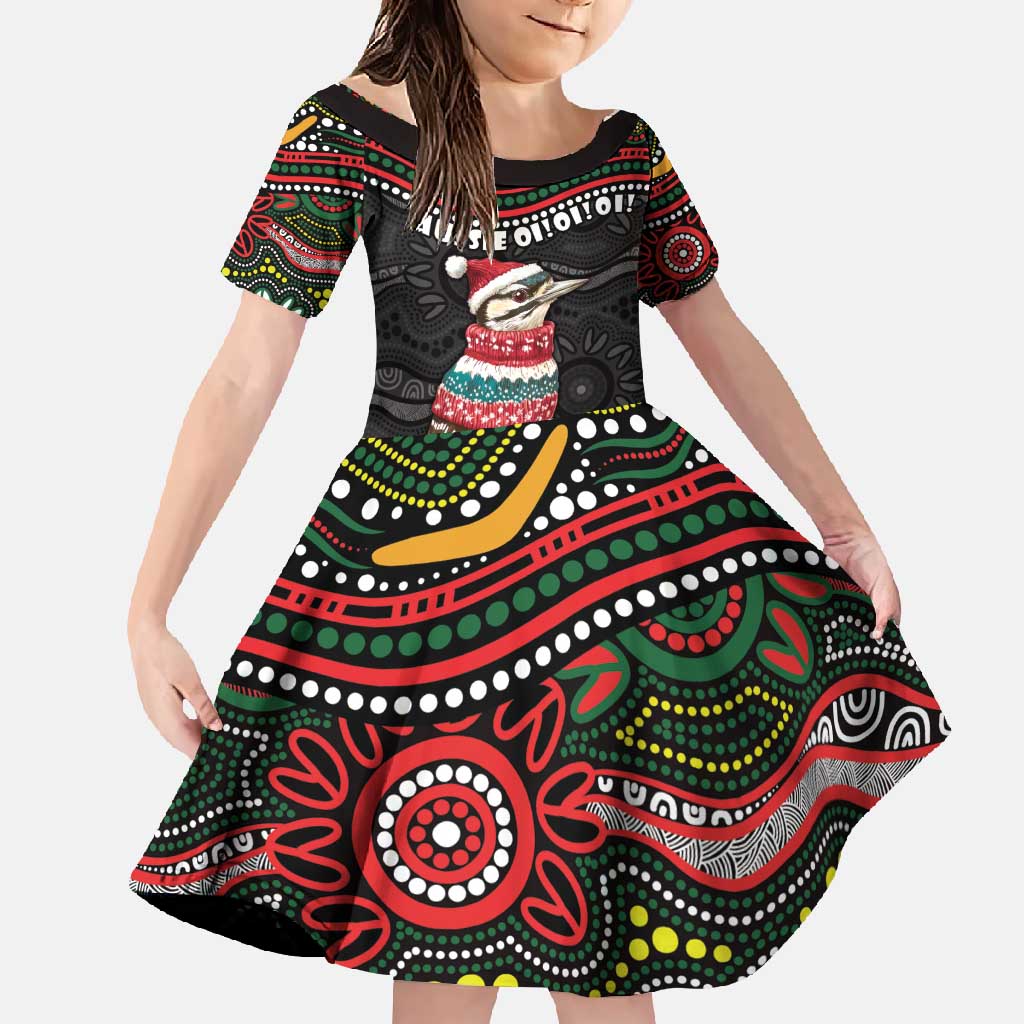 Personalised Australian Woodpecker Christmas Family Matching Off Shoulder Maxi Dress and Hawaiian Shirt - Aussie Hoodie