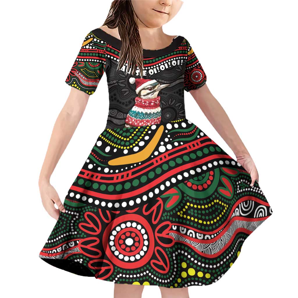 Personalised Australian Woodpecker Christmas Family Matching Off Shoulder Short Dress and Hawaiian Shirt - Aussie Hoodie